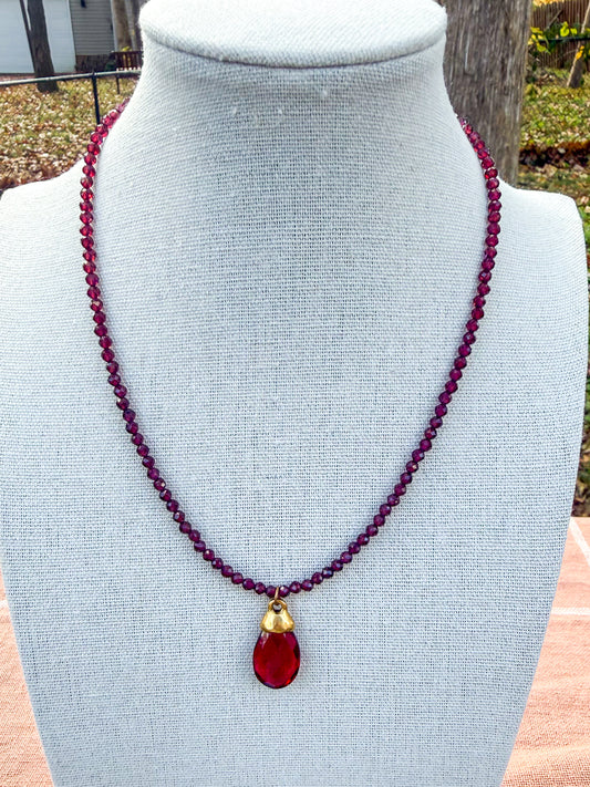 The Whimsical Garnet Necklace