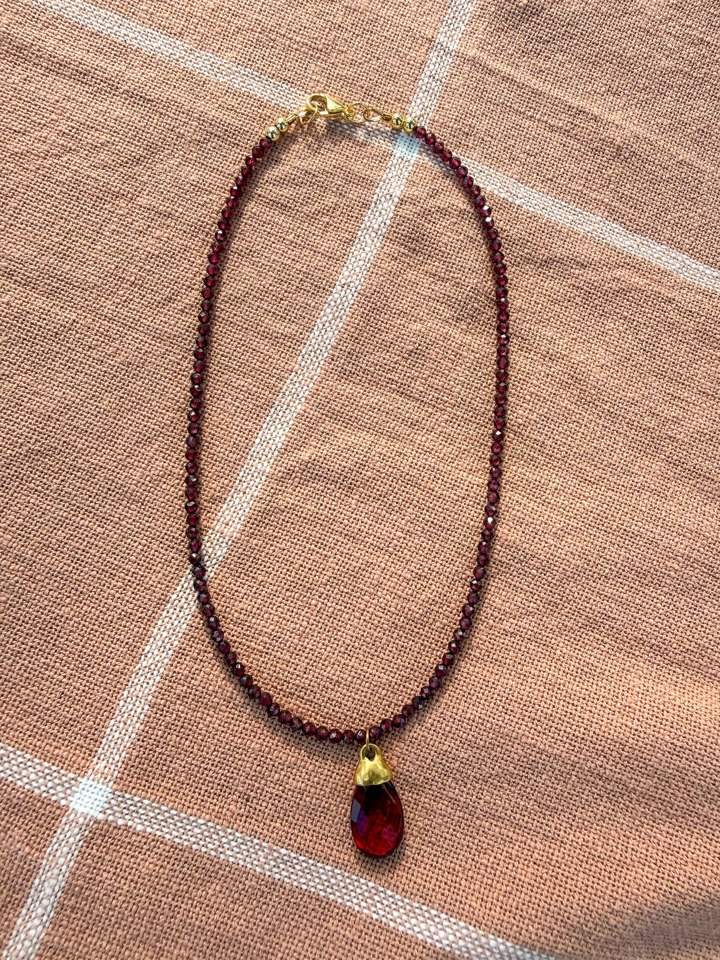 The Whimsical Garnet Necklace