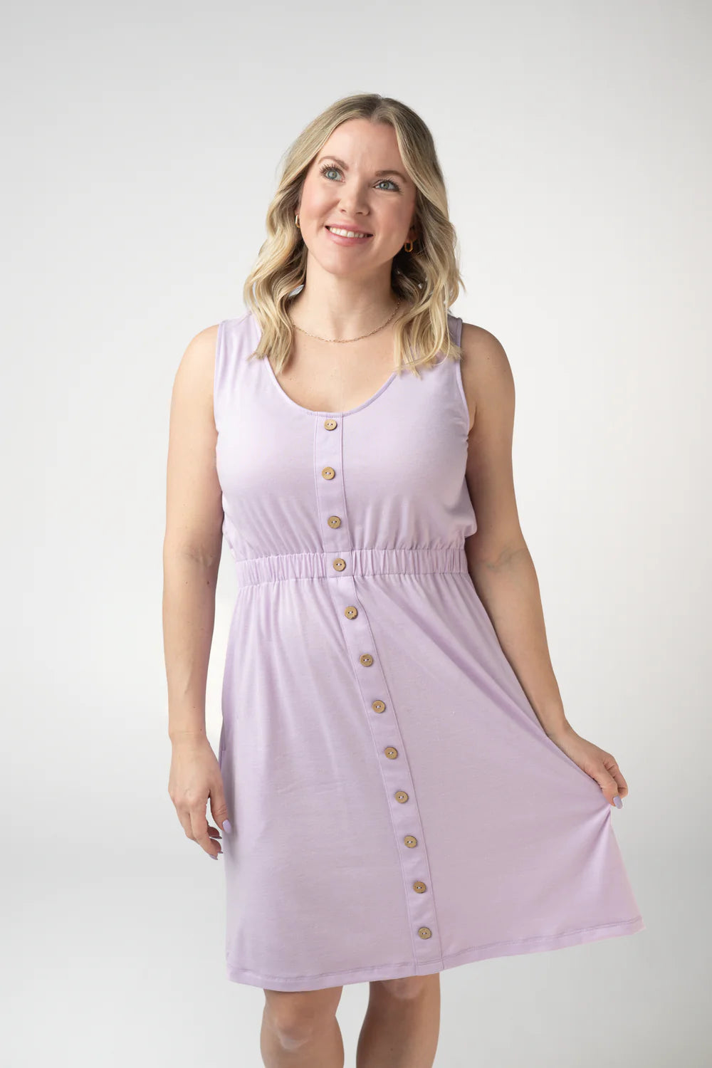Summer Lavender Sleeveless Dress