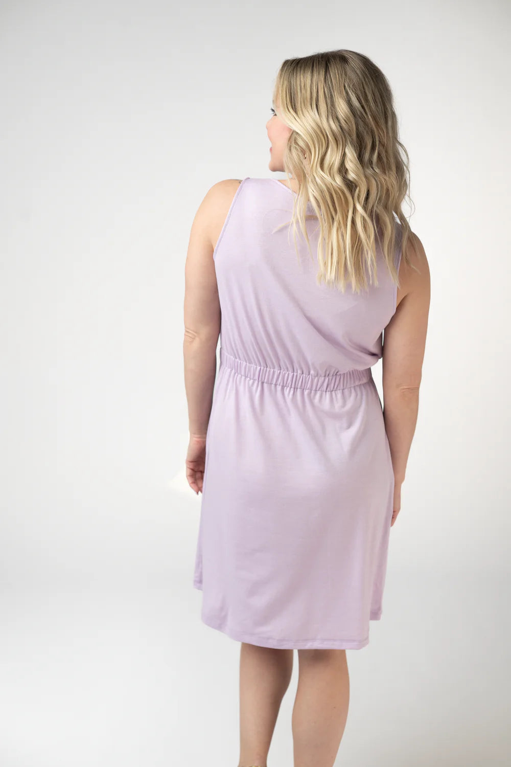 Summer Lavender Sleeveless Dress