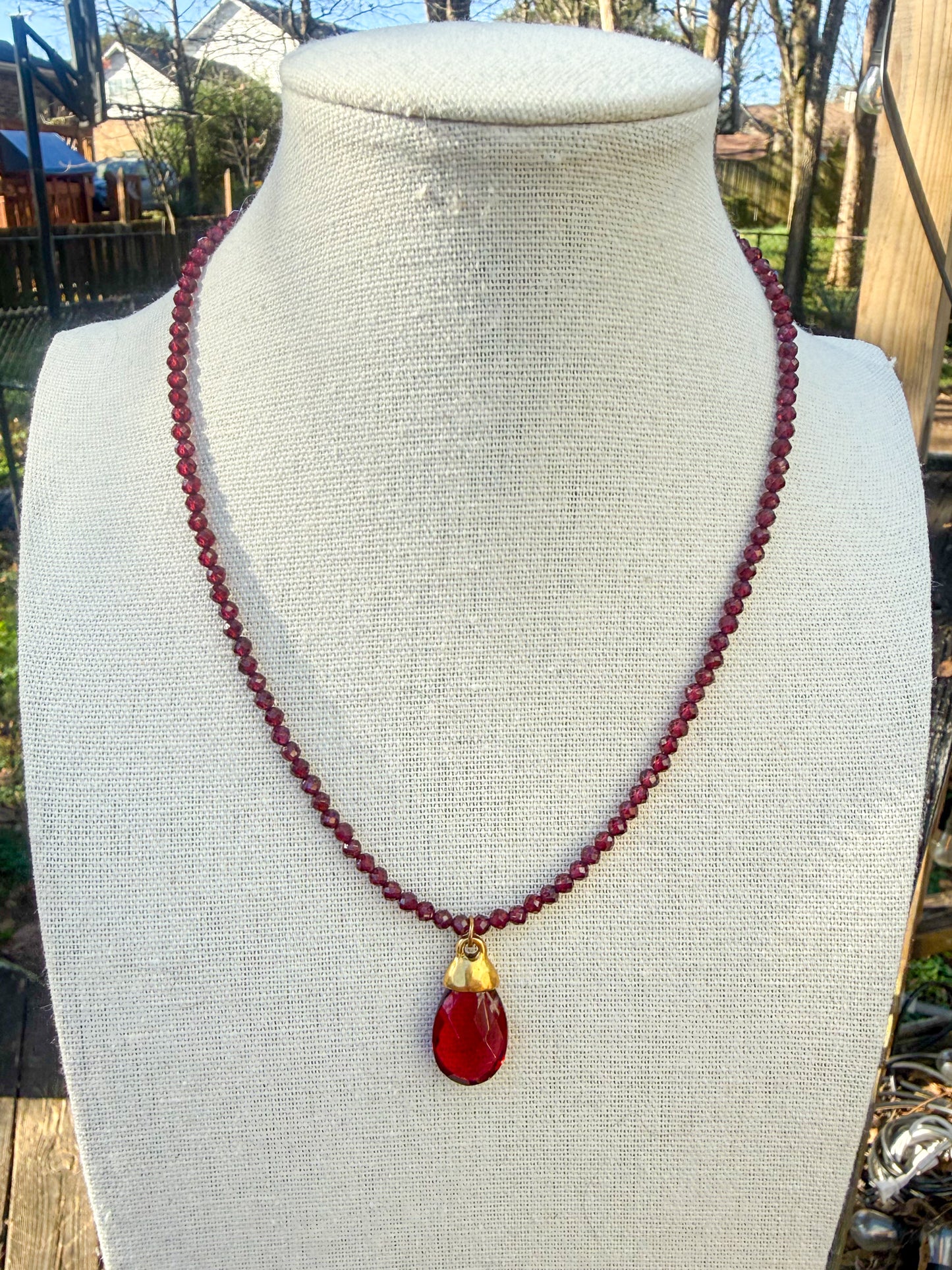 The Whimsical Garnet Necklace