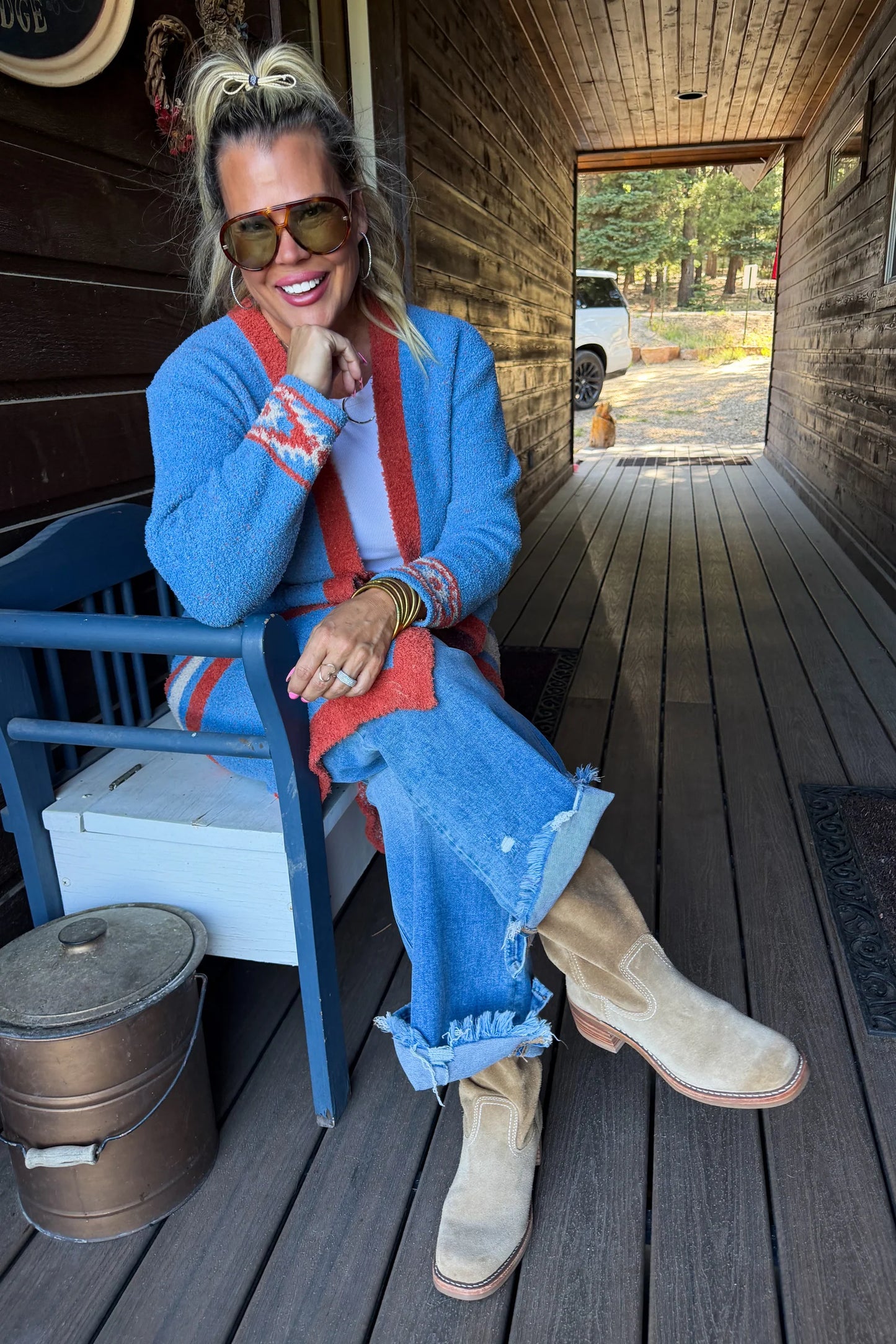 Pre Order: Western Reversible Cloud Cardigan