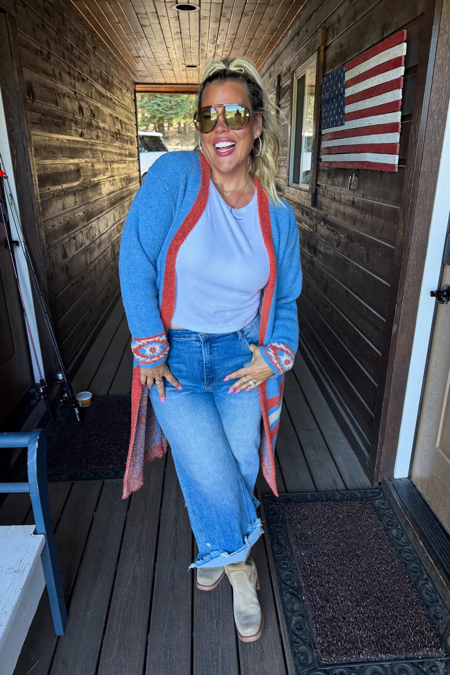 Pre Order: Western Reversible Cloud Cardigan