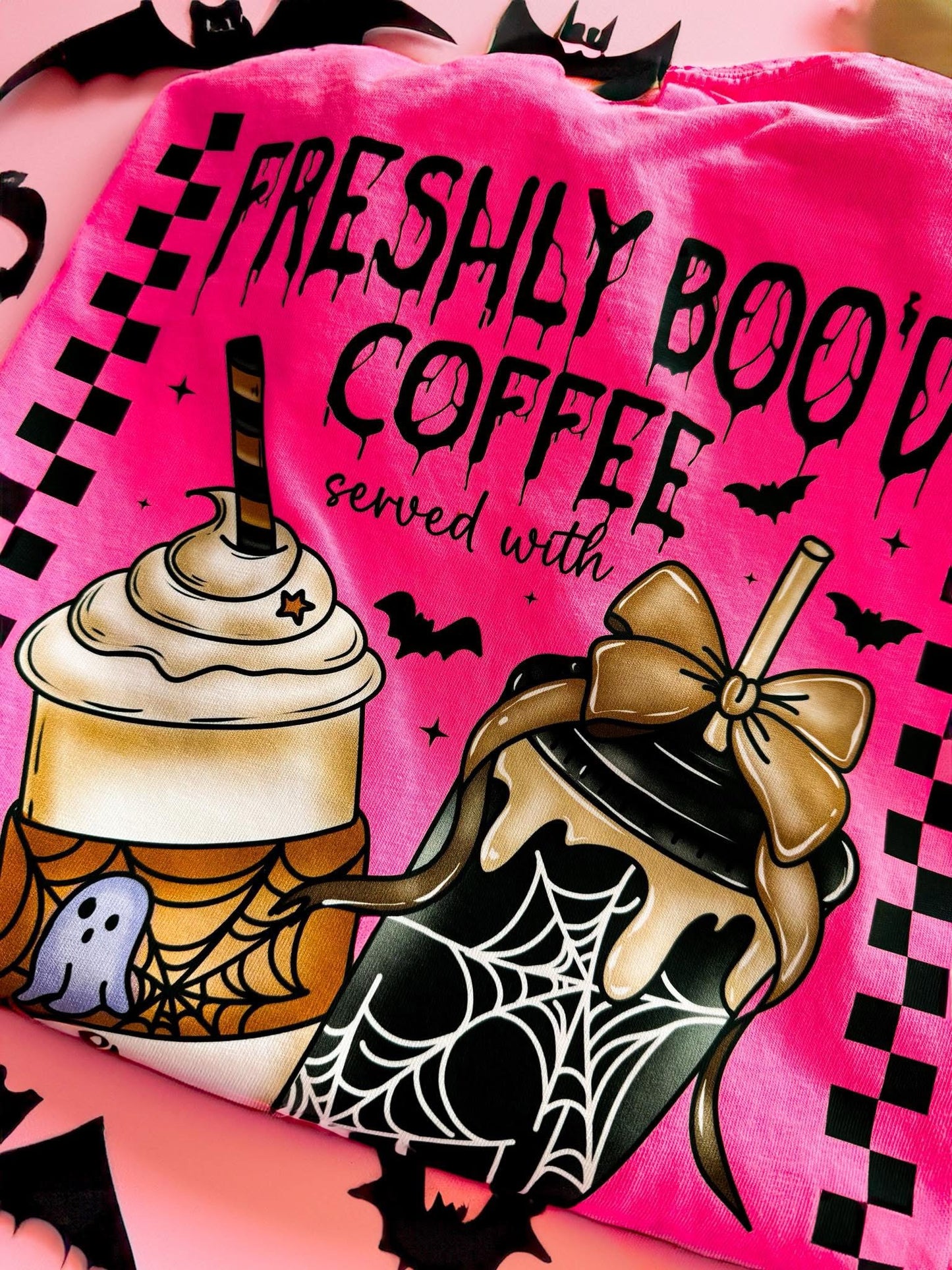 Freshly Boo’d Coffee Graphic Tee - 2 color options