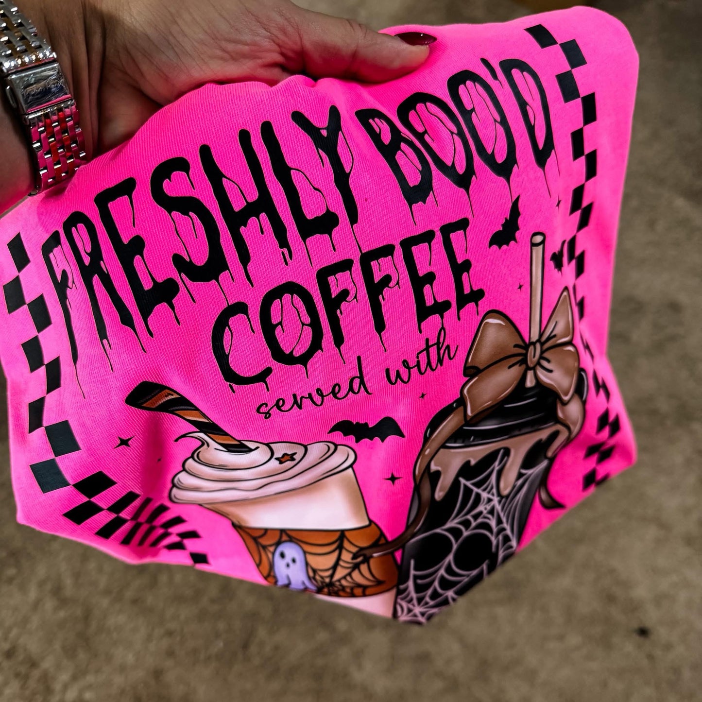 Freshly Boo’d Coffee Graphic Tee - 2 color options