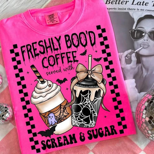 Freshly Boo’d Coffee Graphic Tee - 2 color options