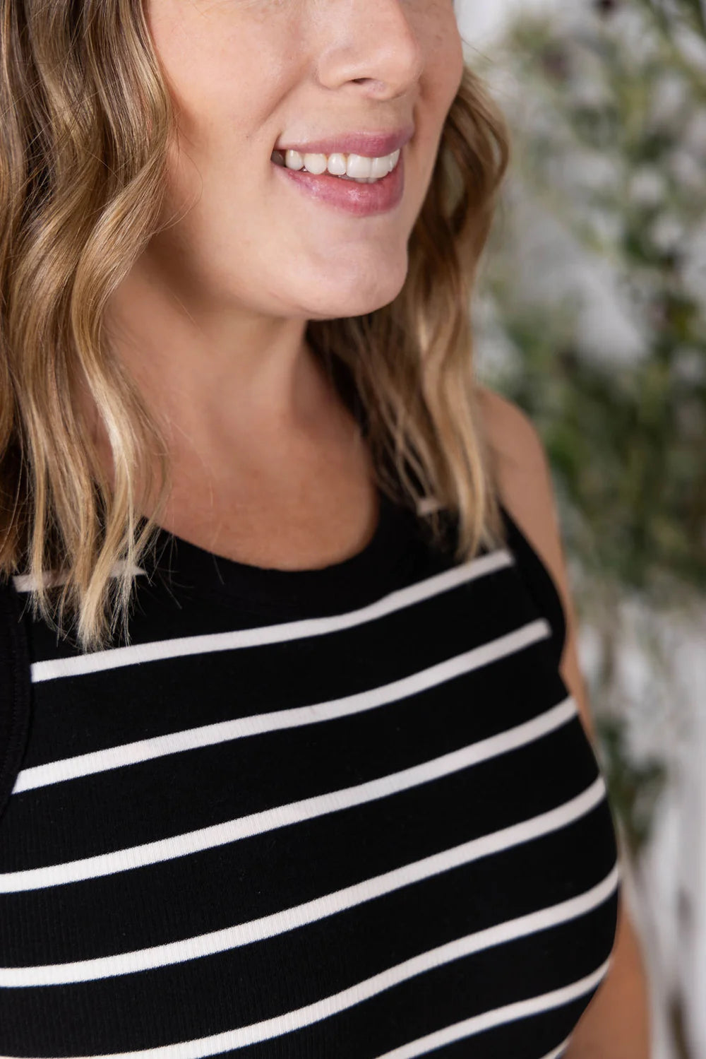 Mariah Ribbed Dress in Black