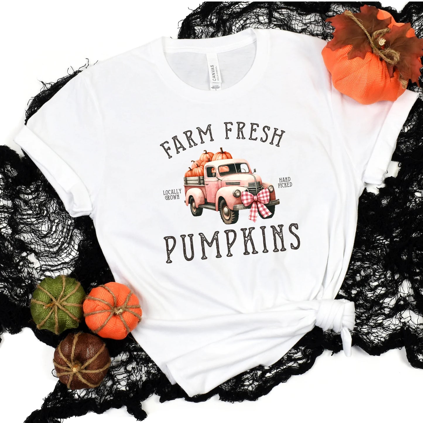 Farm Fresh Pumpkins Graphic Tee - 2 colors