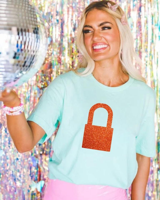 Faux Glitter Era 12 Locked and Loaded Graphic Tee