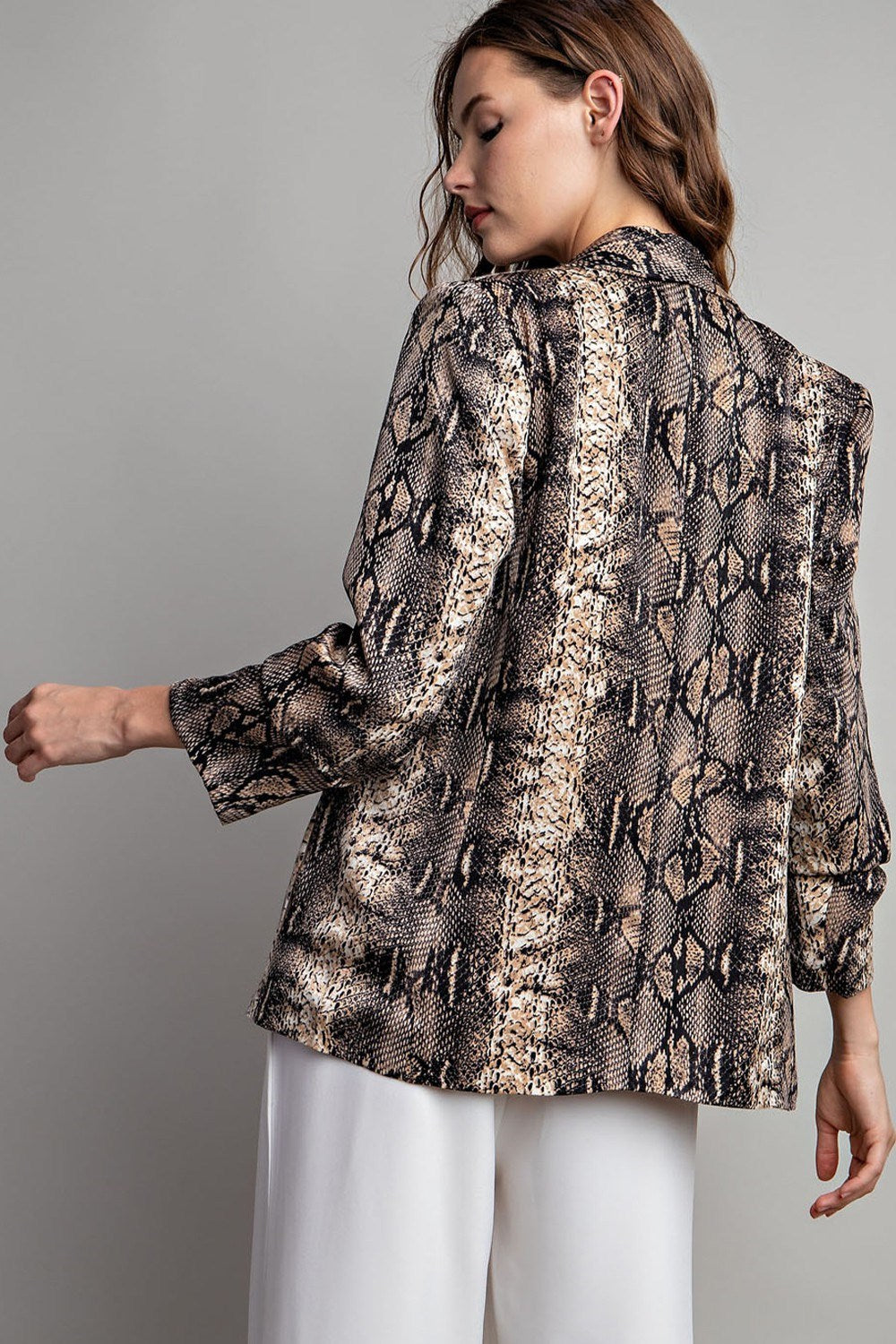 Snake Print Blazer