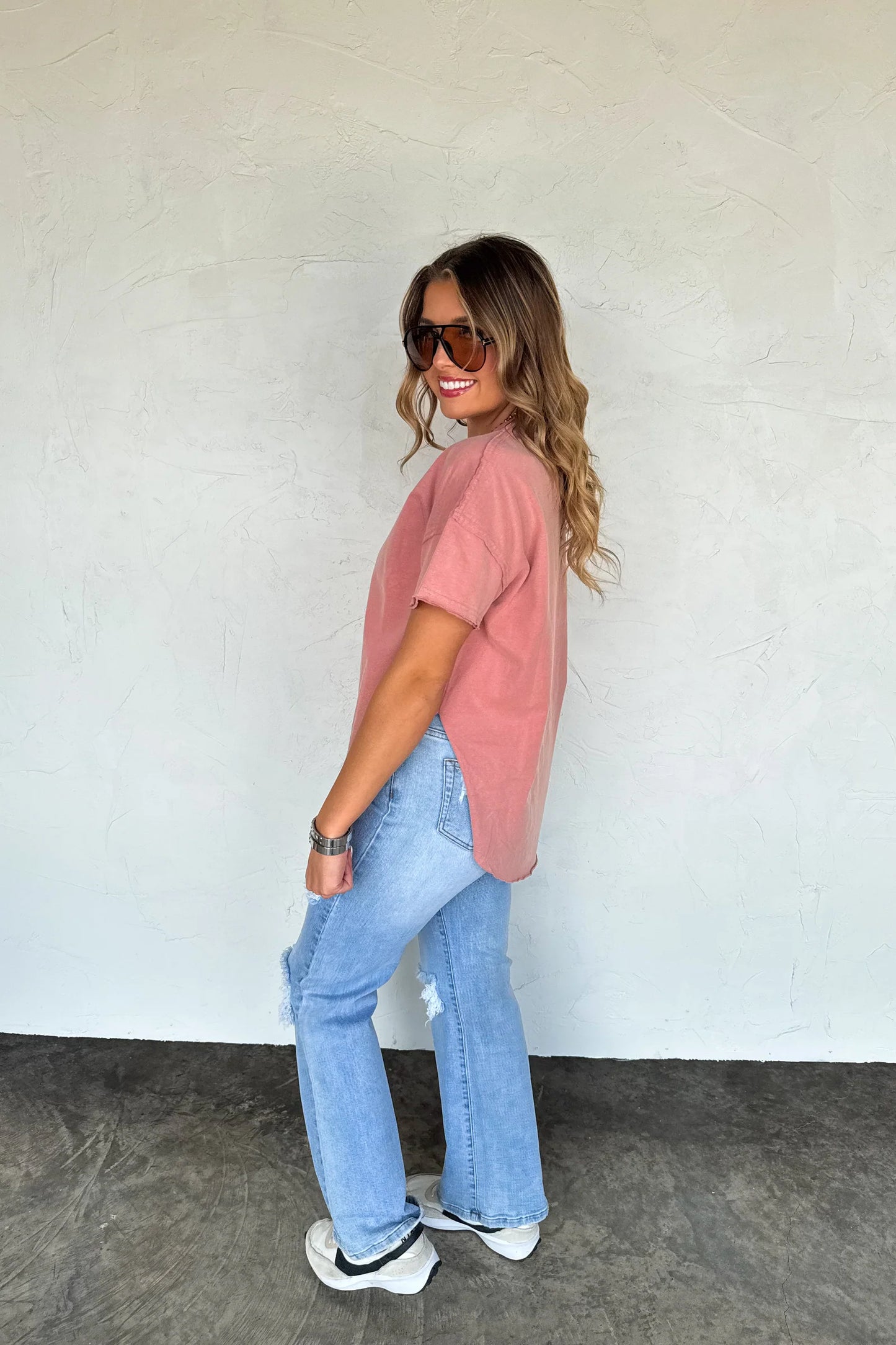 Joey Washed Cotton Boyfriend Tee