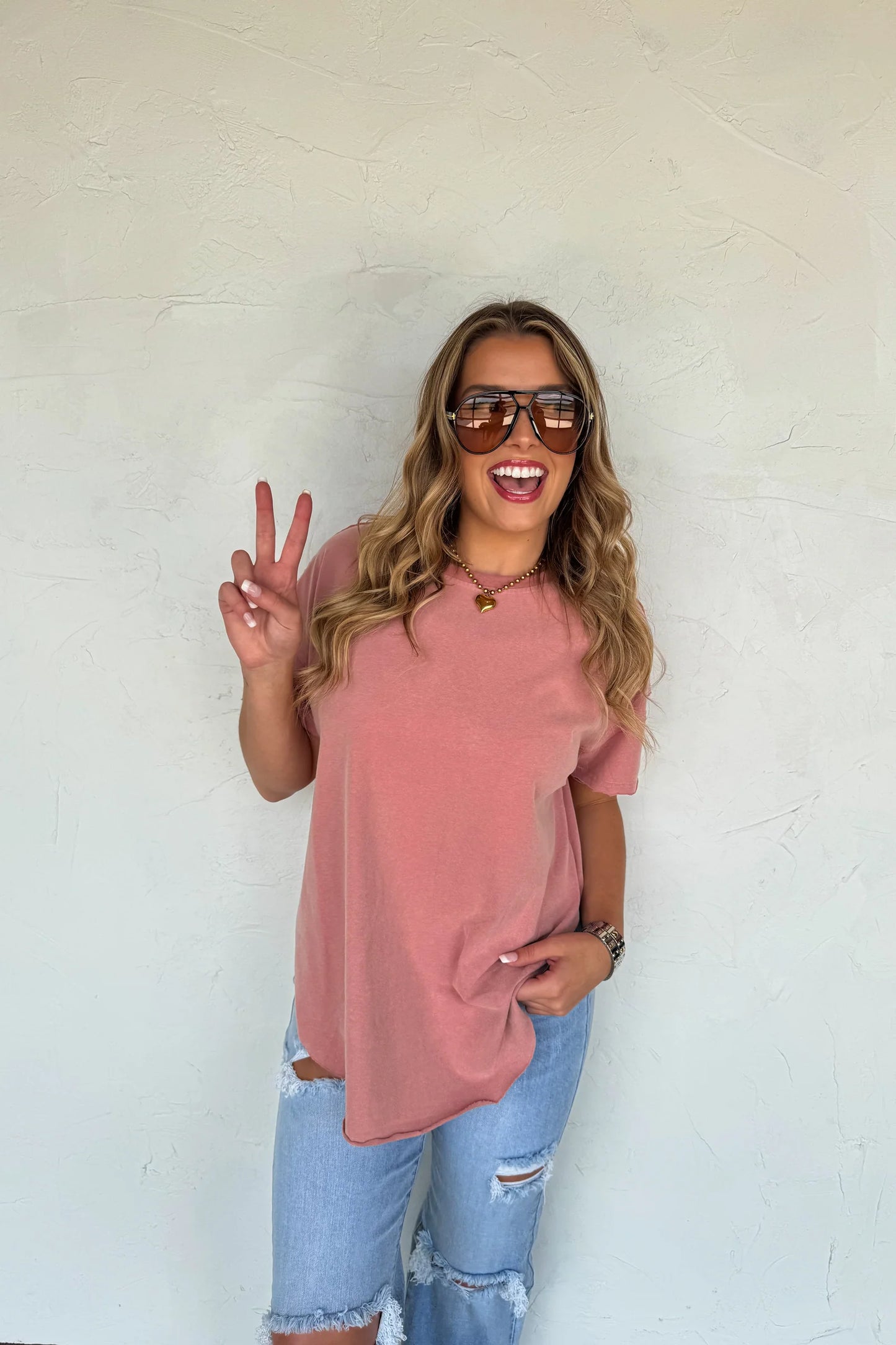 Joey Washed Cotton Boyfriend Tee