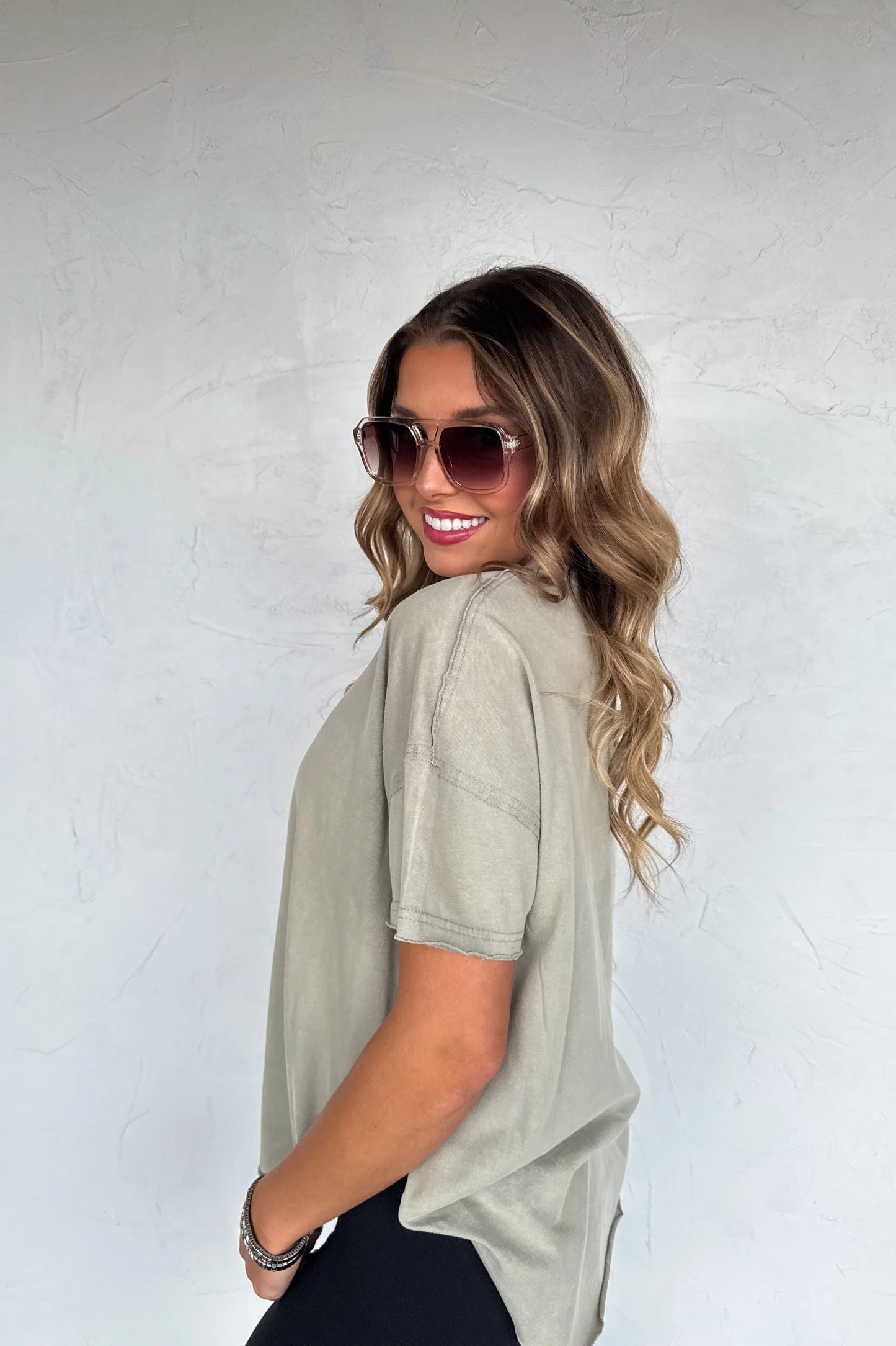 Joey Washed Cotton Boyfriend Tee