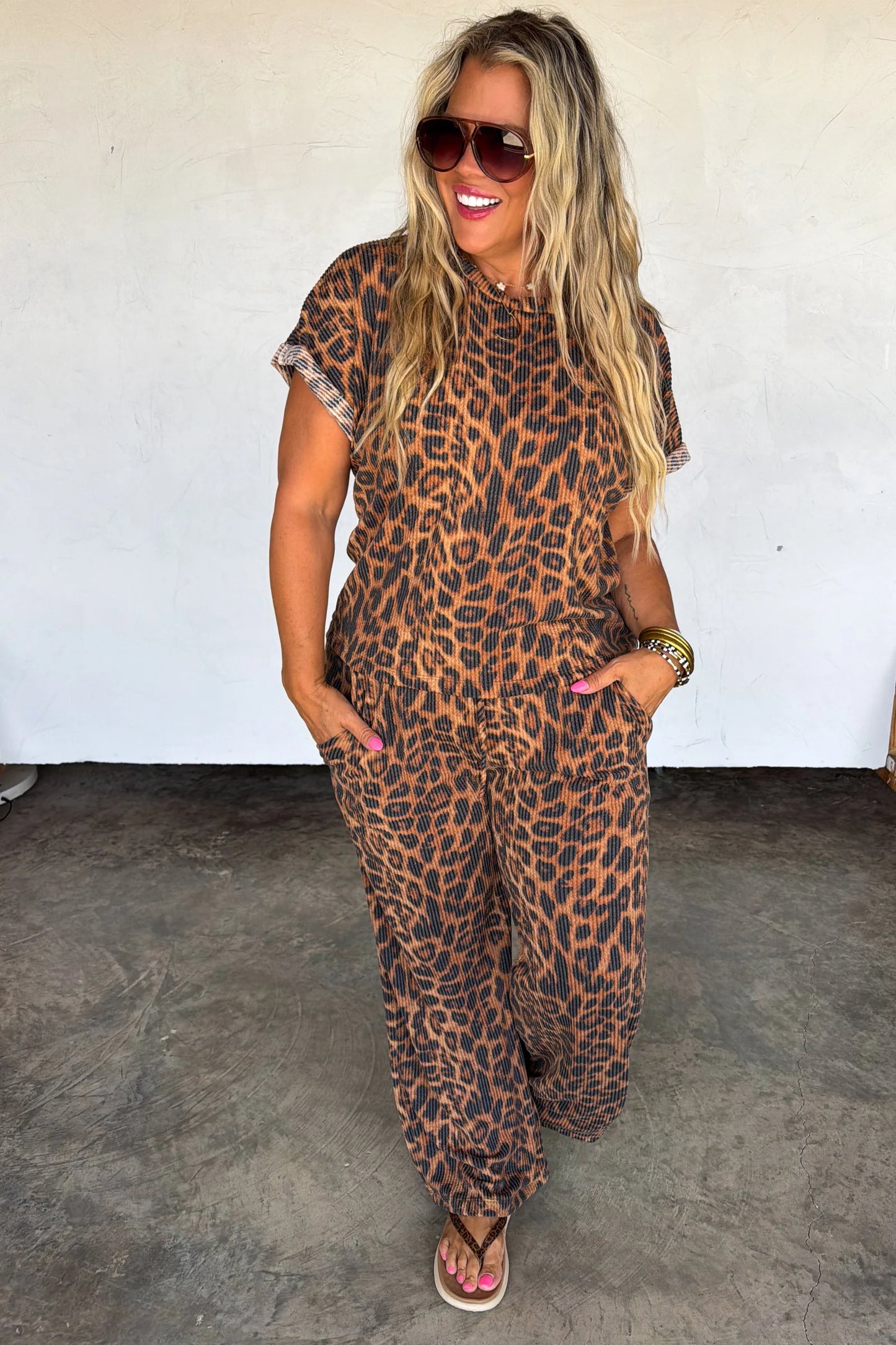Pre Order: Kelsey Cheetah Pant Set