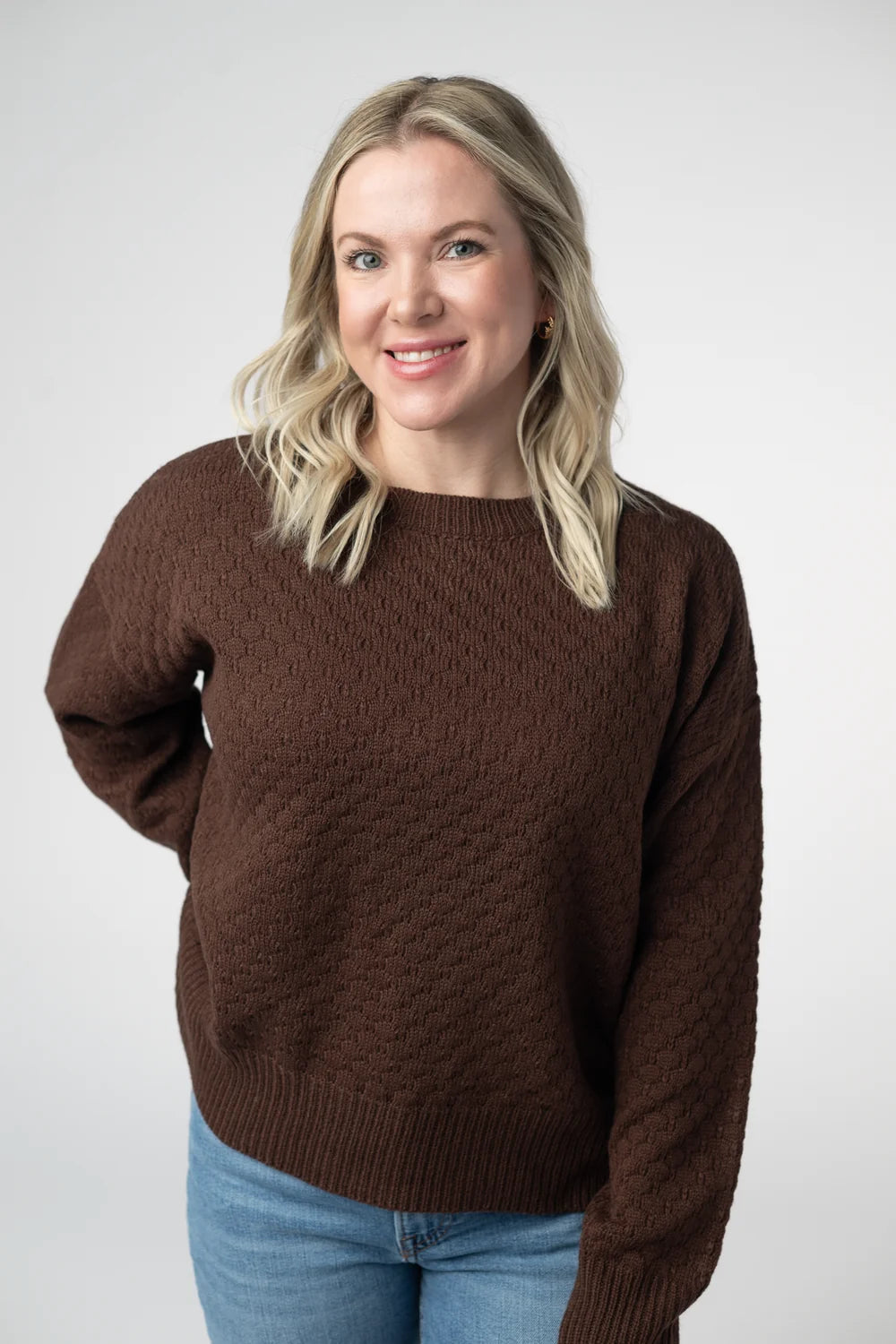Brown Long Sleeve Sweater