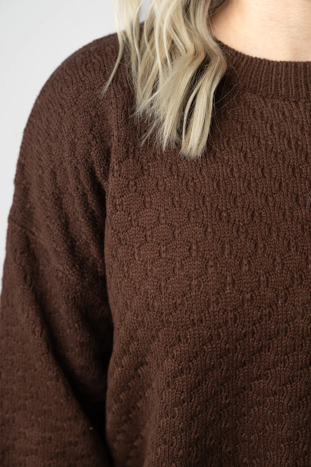 Brown Long Sleeve Sweater