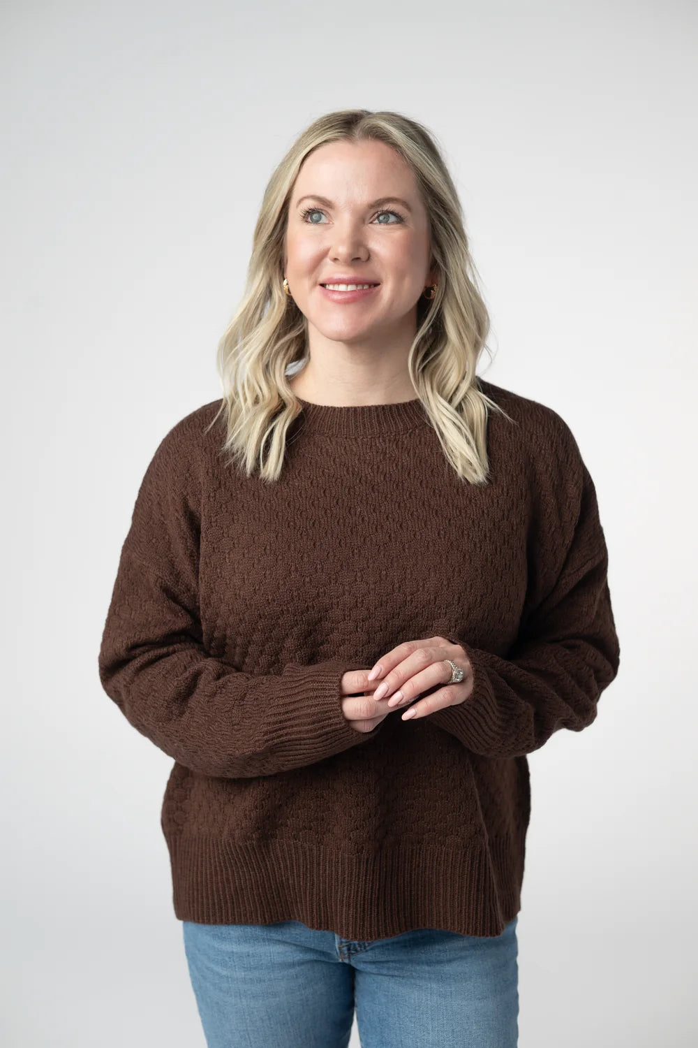 Brown Long Sleeve Sweater