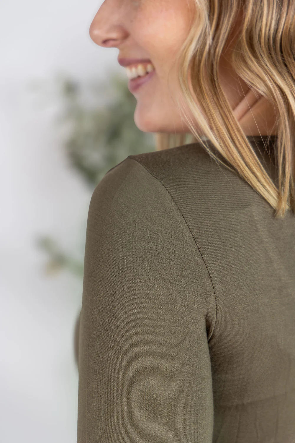 Olive Long Sleeve Top