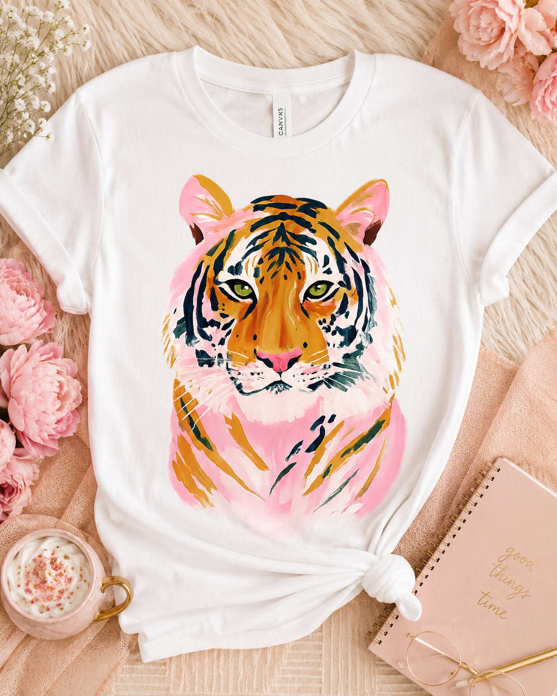Watercolor Tiger Graphic Tee or Sweatshirt