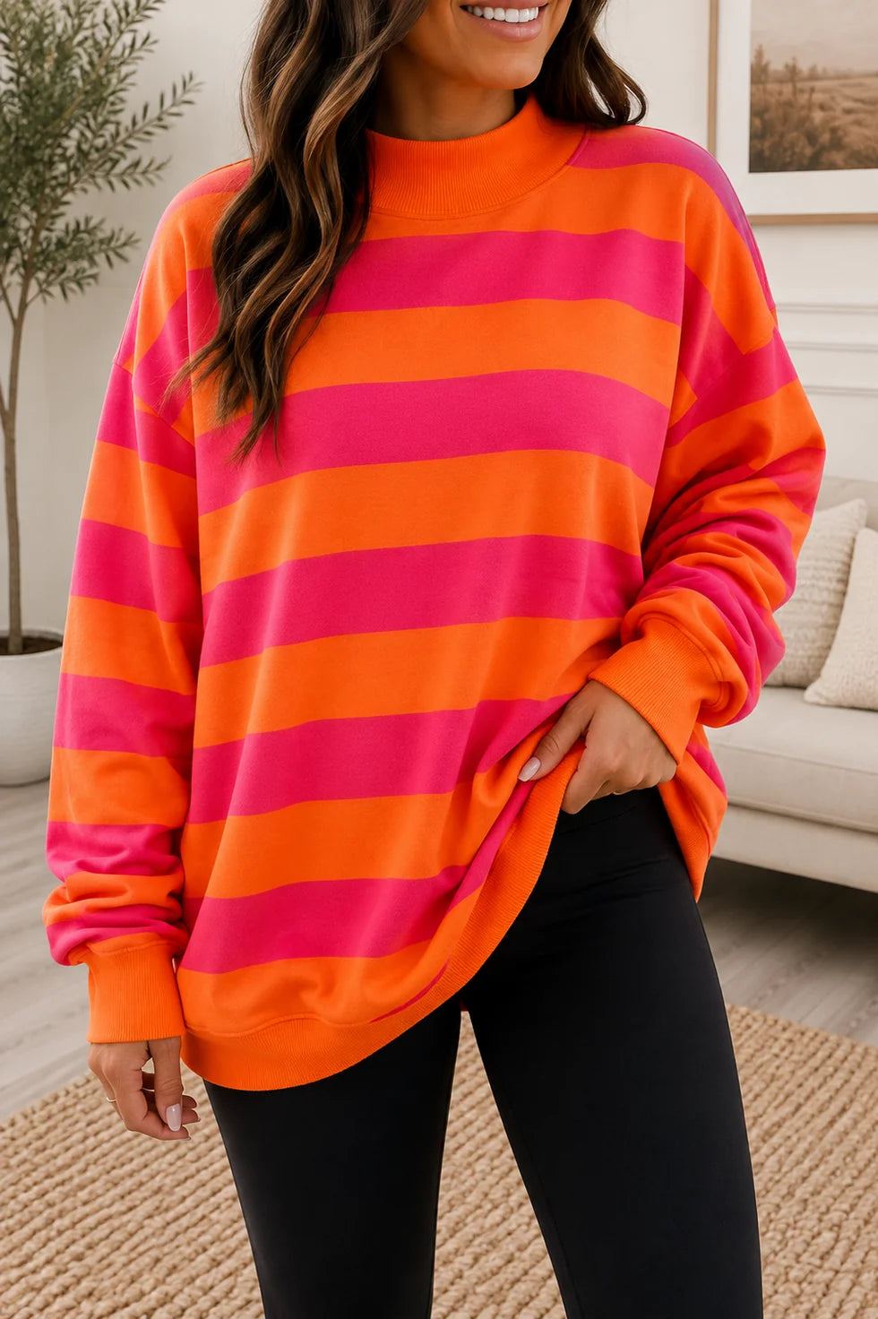 DEAL OF THE DAY - PRE ORDER - Stripe Color block pullover