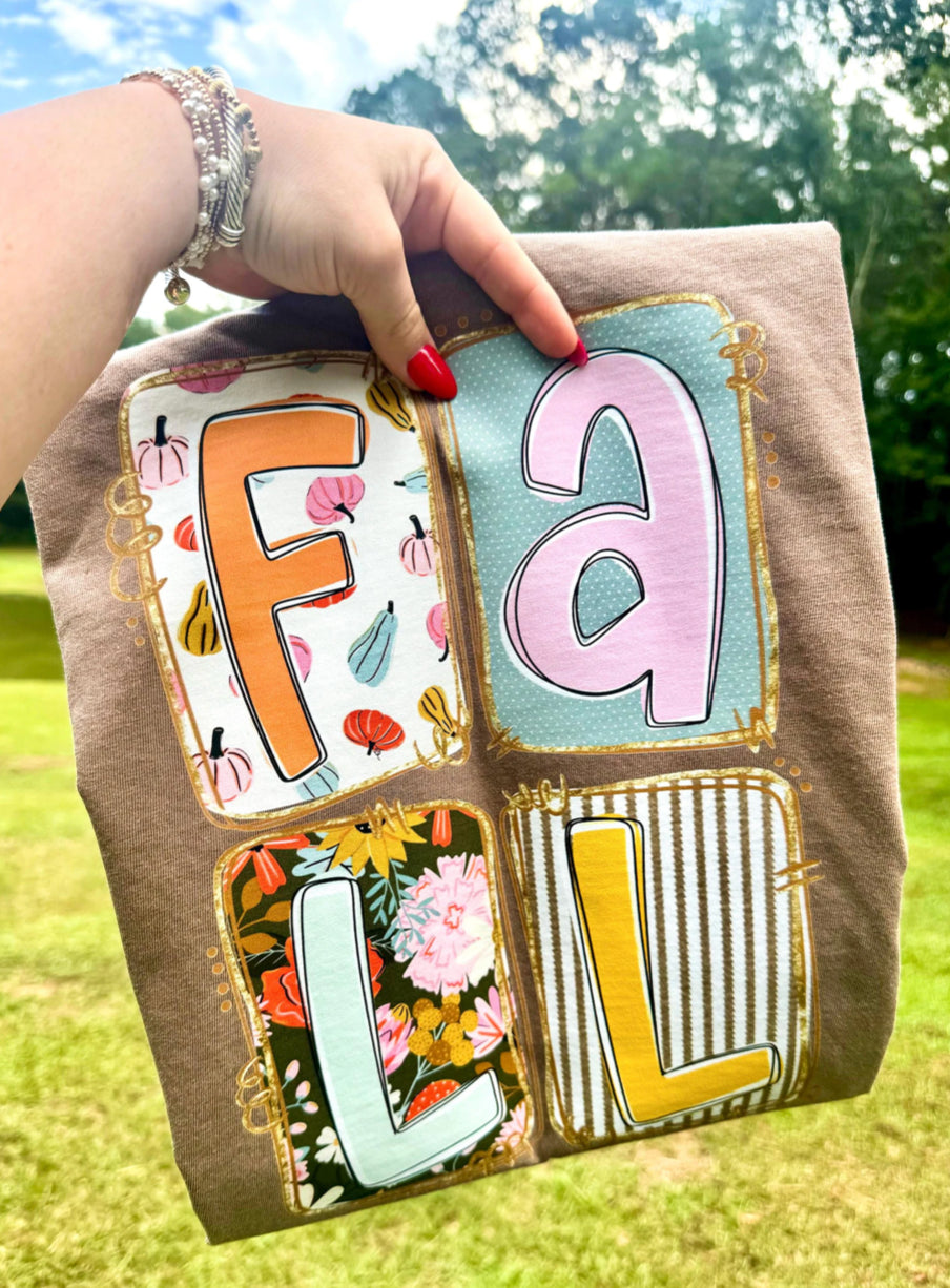 Brown Fall Mix Graphic Tee or Sweatshirt