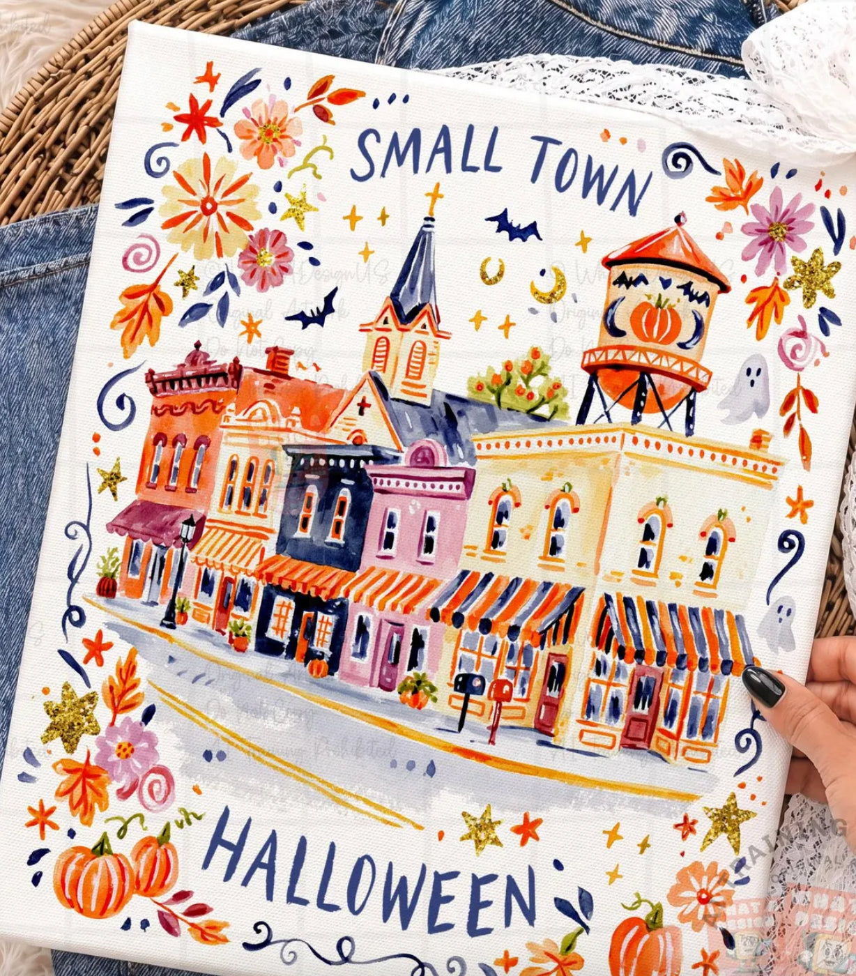 Small Town Halloween Graphic Tee or Sweatshirt