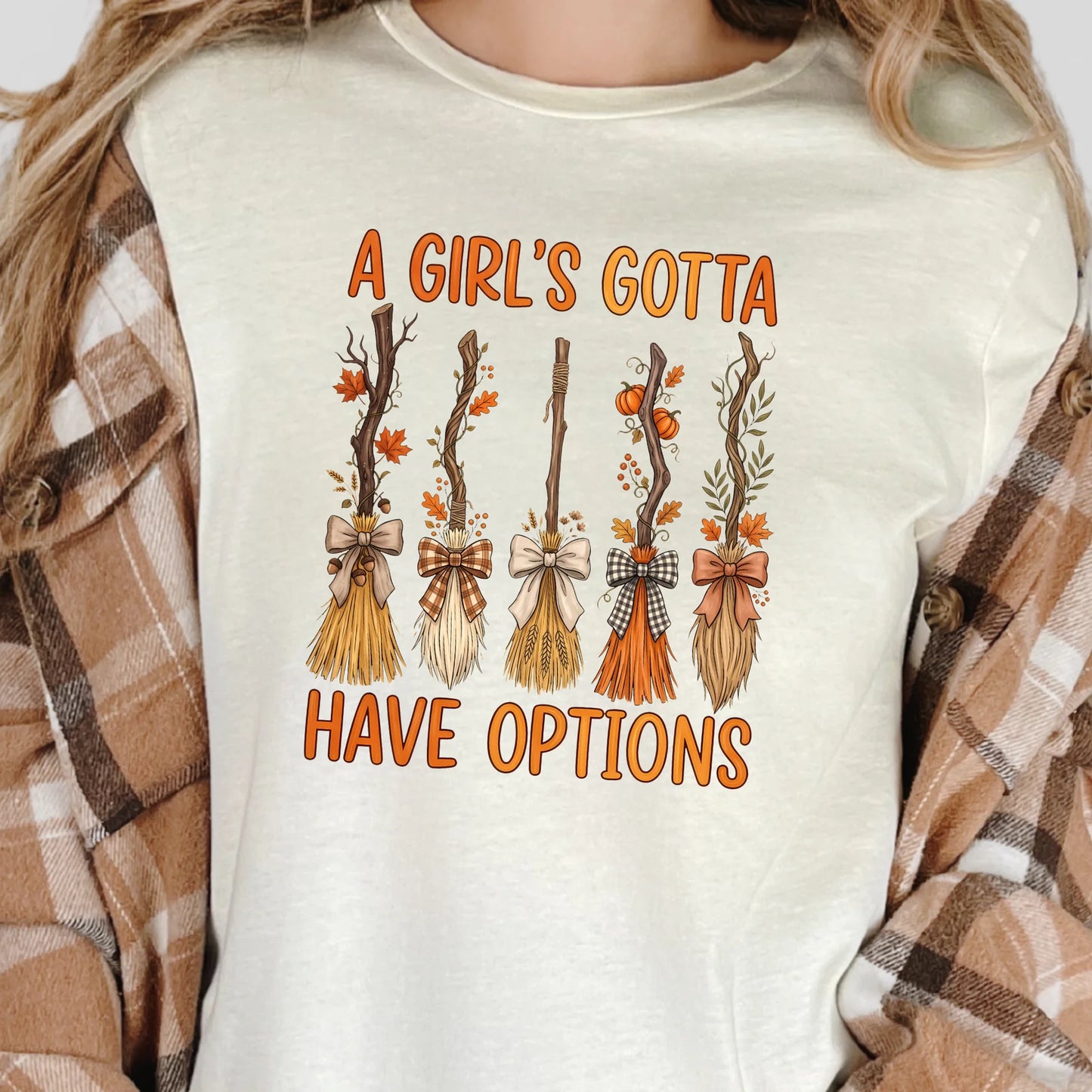 Witches Broom Options Graphic Tee - 3 colors