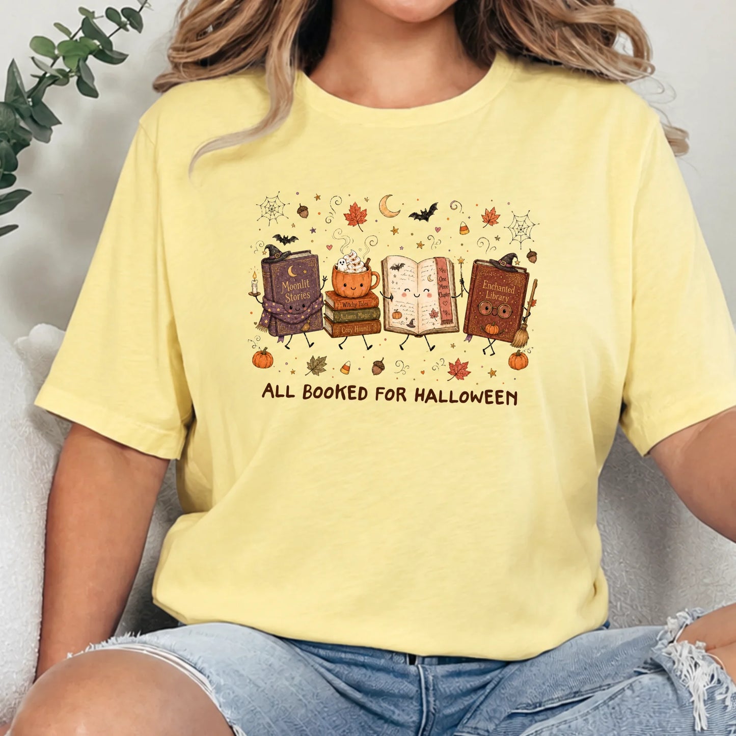 Booked for Halloween Graphic Tee - 3 colors