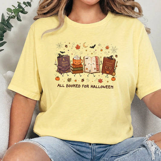 Booked for Halloween Graphic Tee - 3 colors