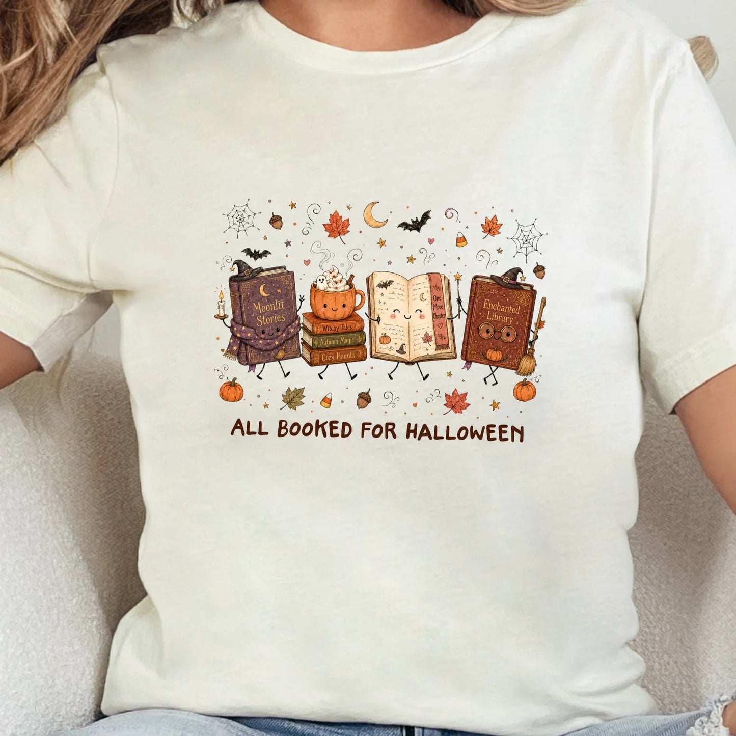 Booked for Halloween Graphic Tee - 3 colors