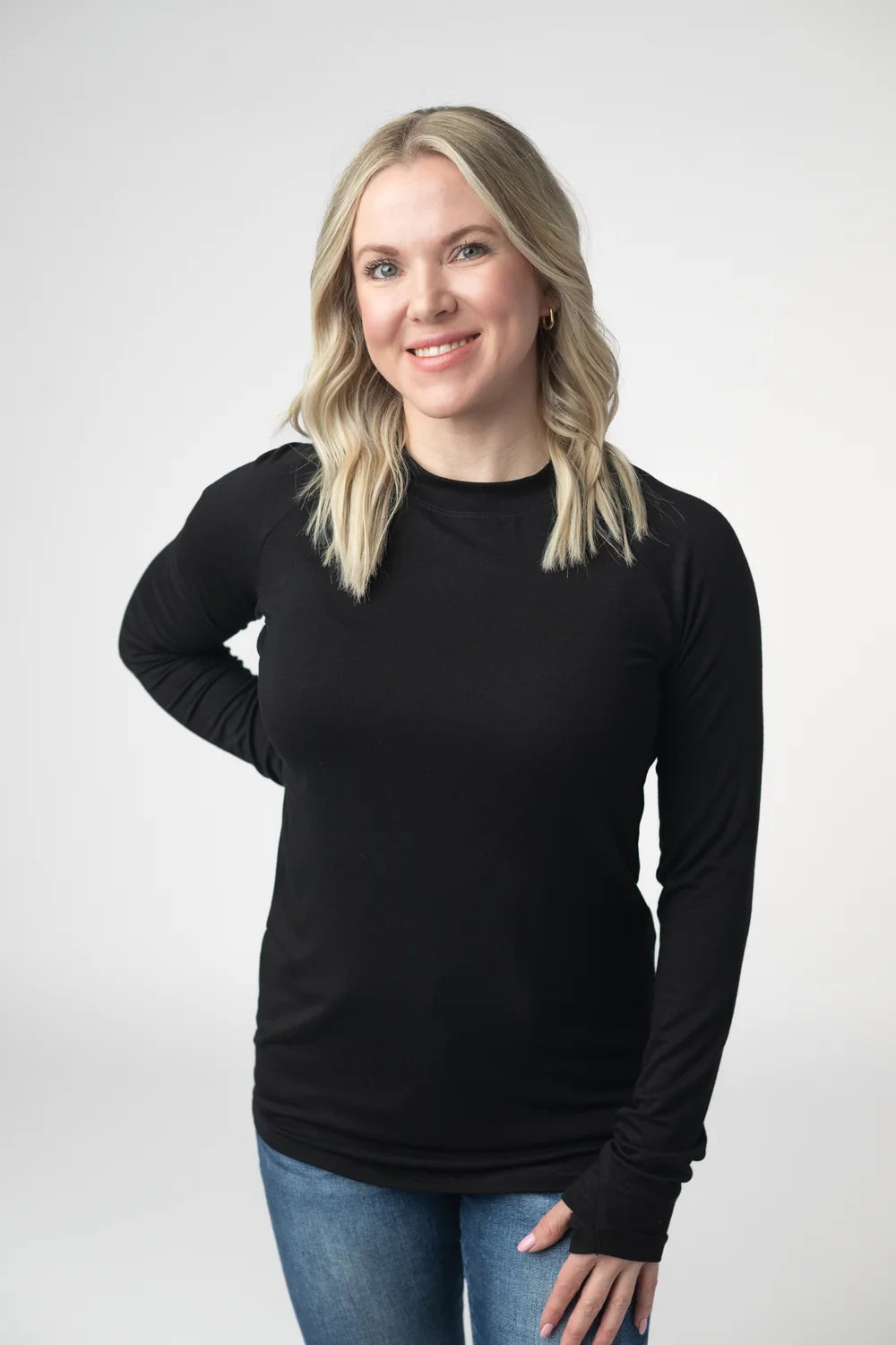 Black Long Sleeve Top