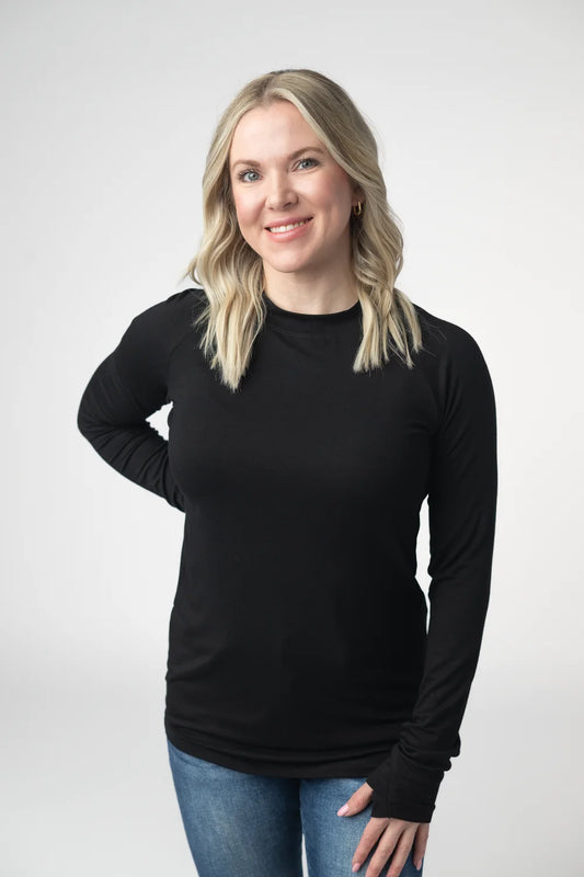 Black Long Sleeve Top