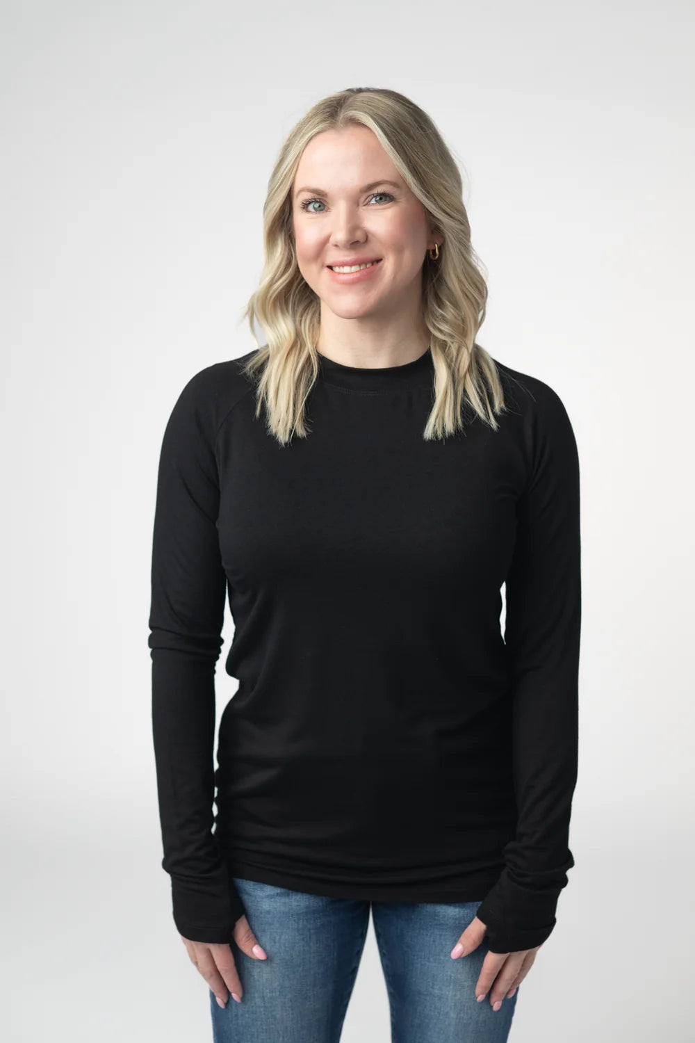 Black Long Sleeve Top