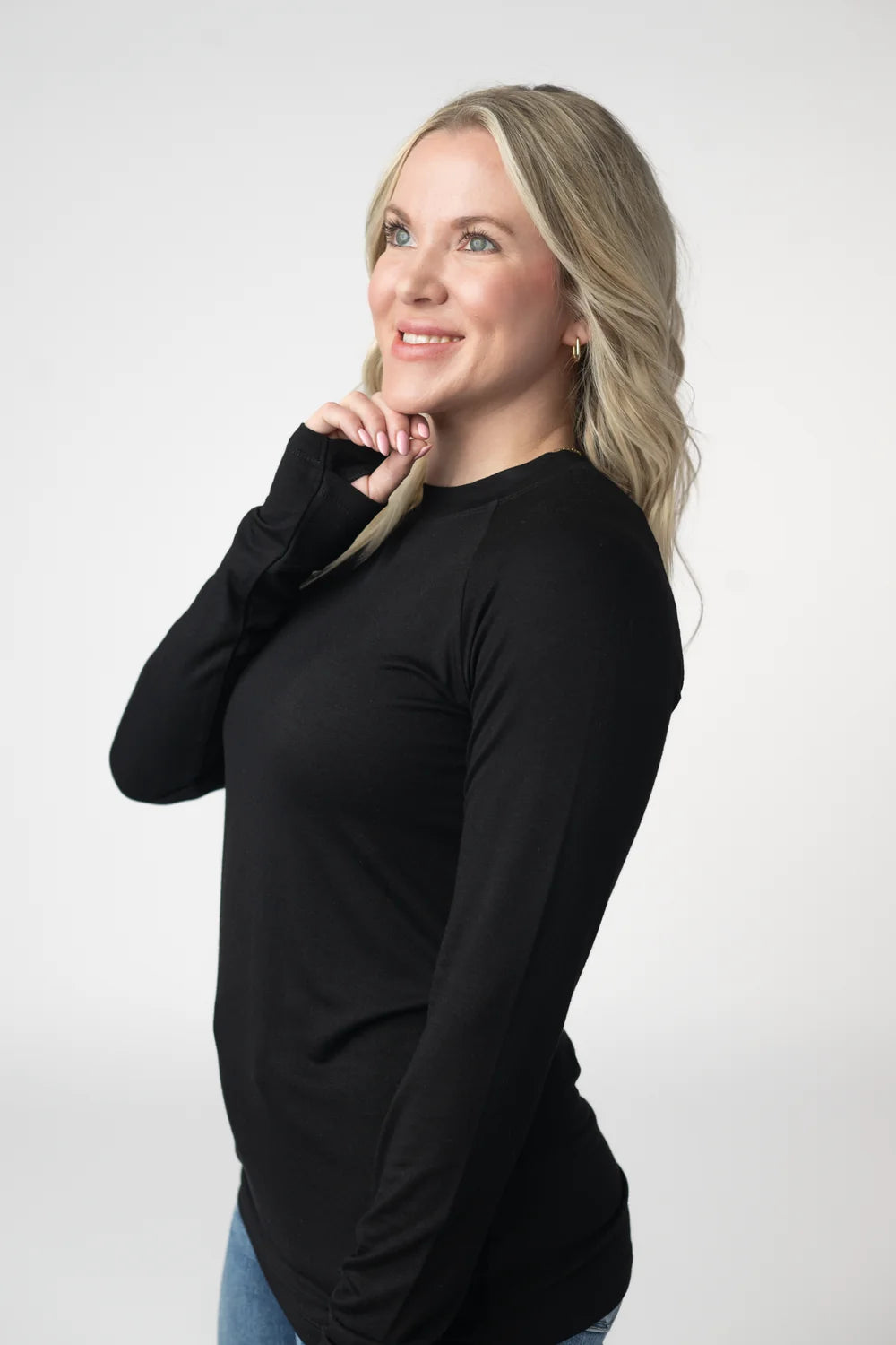 Black Long Sleeve Top