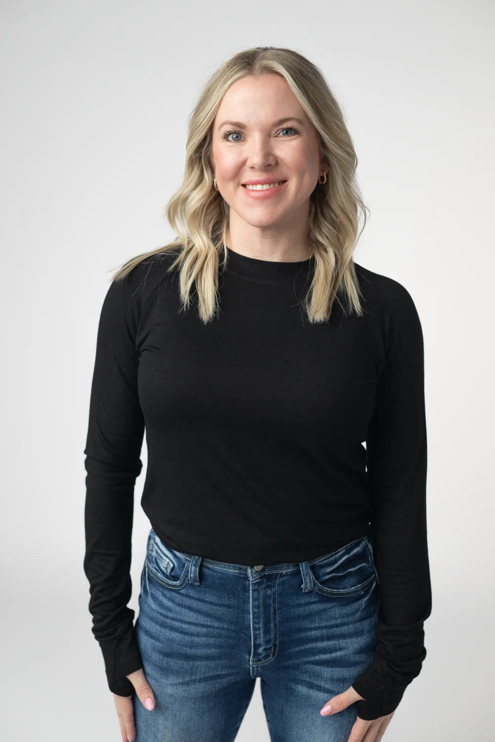 Black Long Sleeve Top