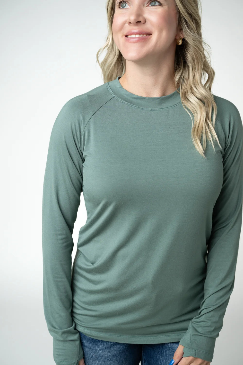 Dusty Jade Long Sleeve Top