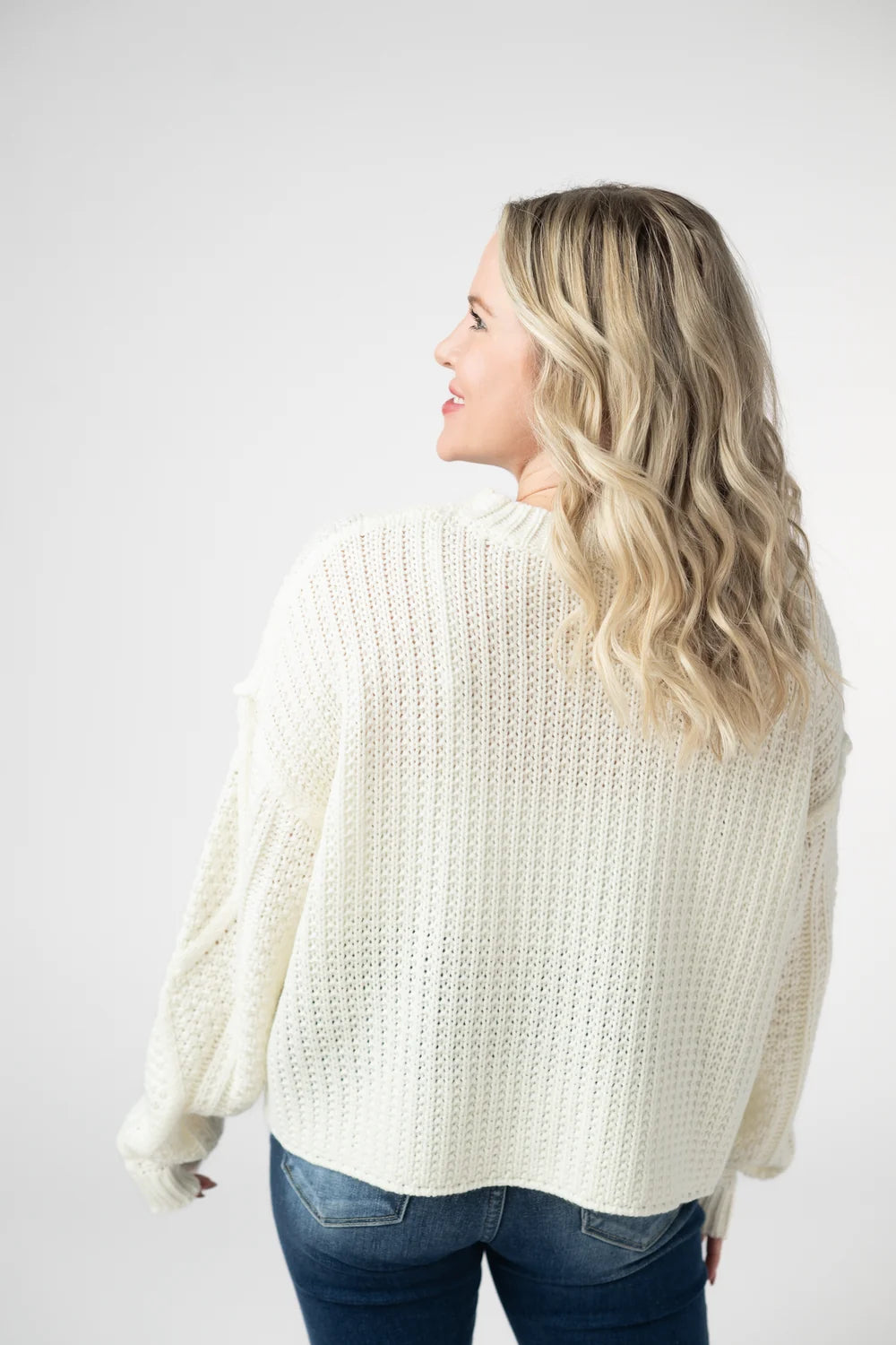 Ivory Cable Knit Sweater