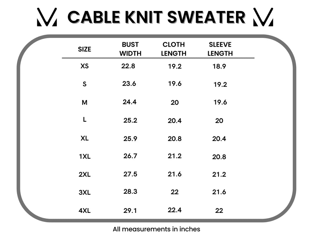 Ivory Cable Knit Sweater