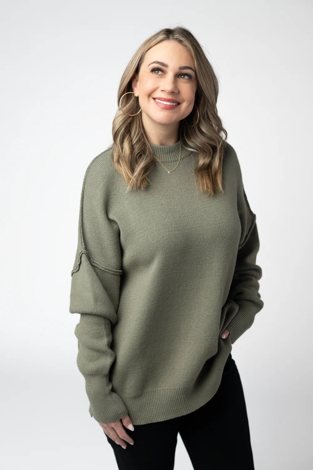Light Ivory Cozy Long Sleeve Sweater