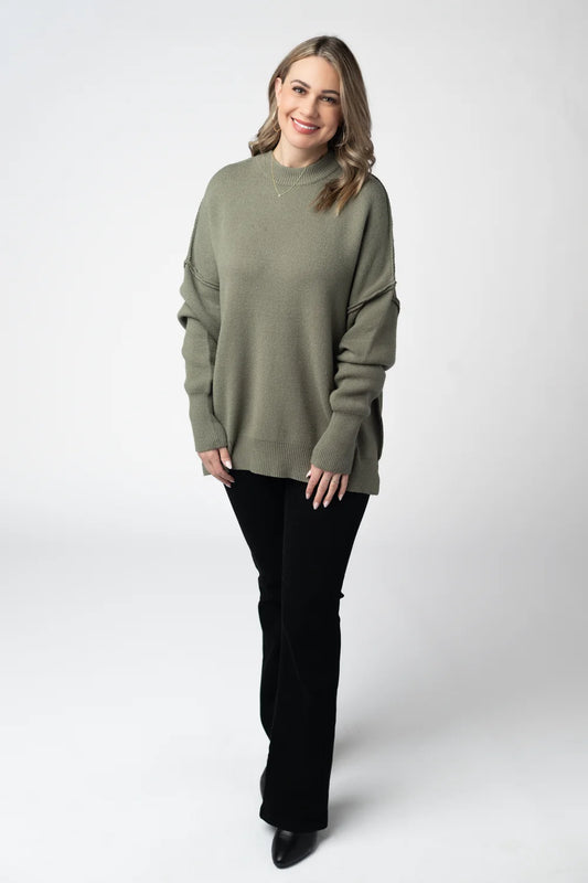 Light Ivory Cozy Long Sleeve Sweater