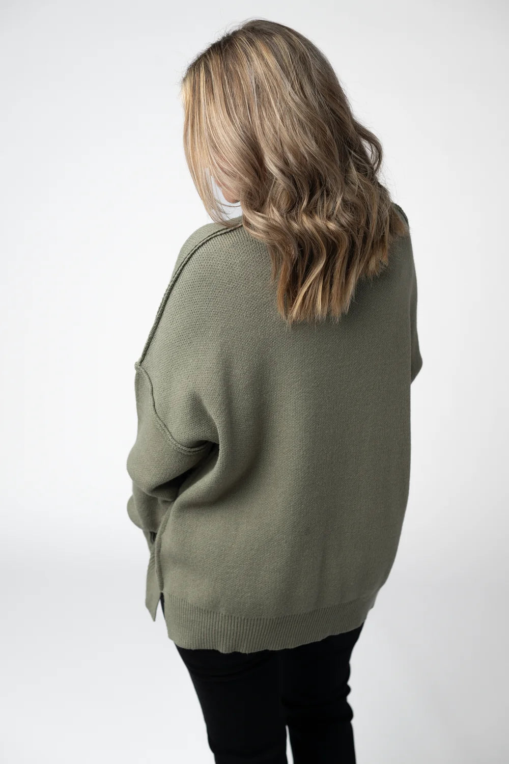 Light Ivory Cozy Long Sleeve Sweater