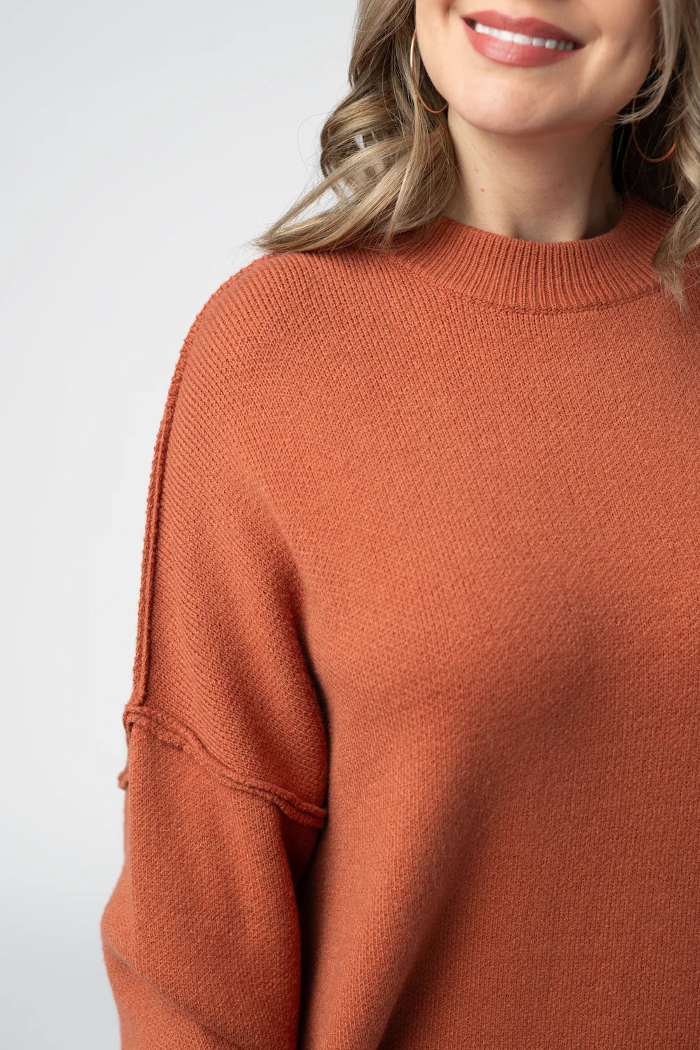 Pumpkin Spice Cozy Long Sleeve Sweater
