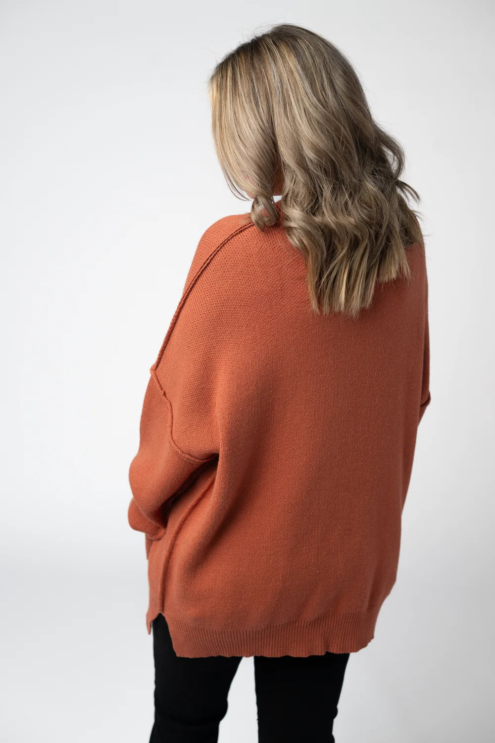 Pumpkin Spice Cozy Long Sleeve Sweater