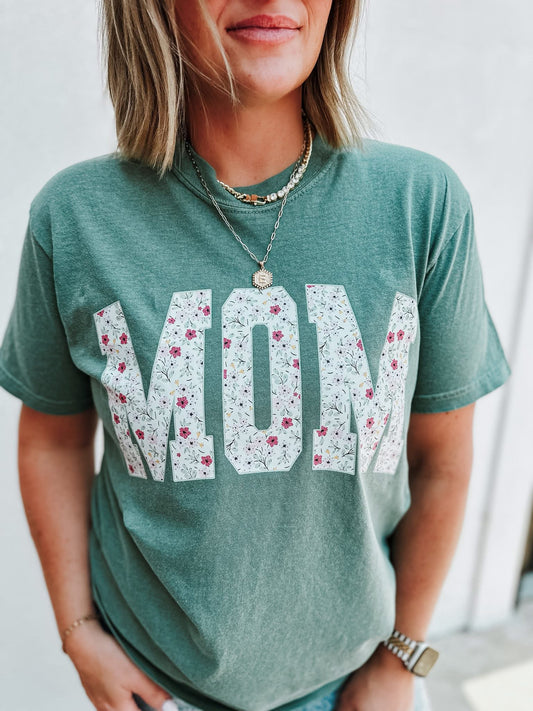 Mom Floral Graphic Tee