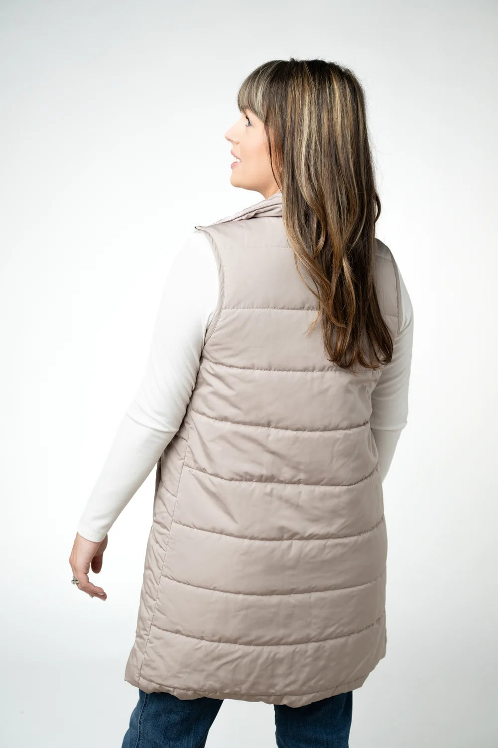 Latte Long Vest