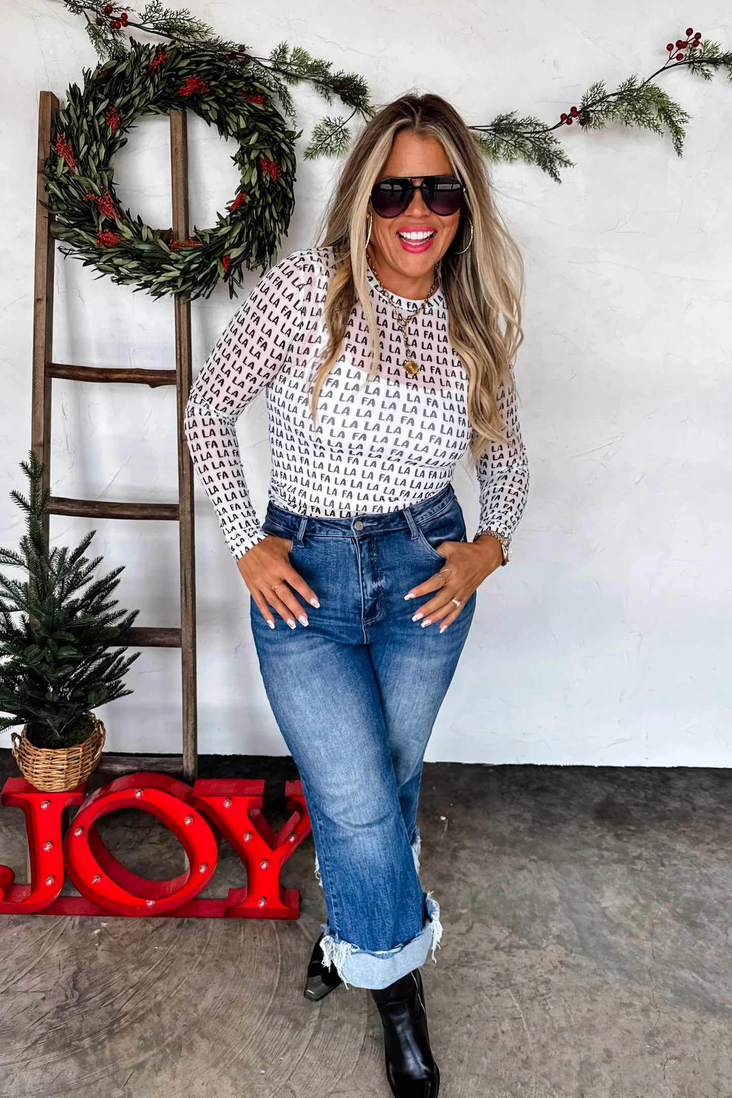 Pre Order: Christmas Dress It Up Mesh Tops