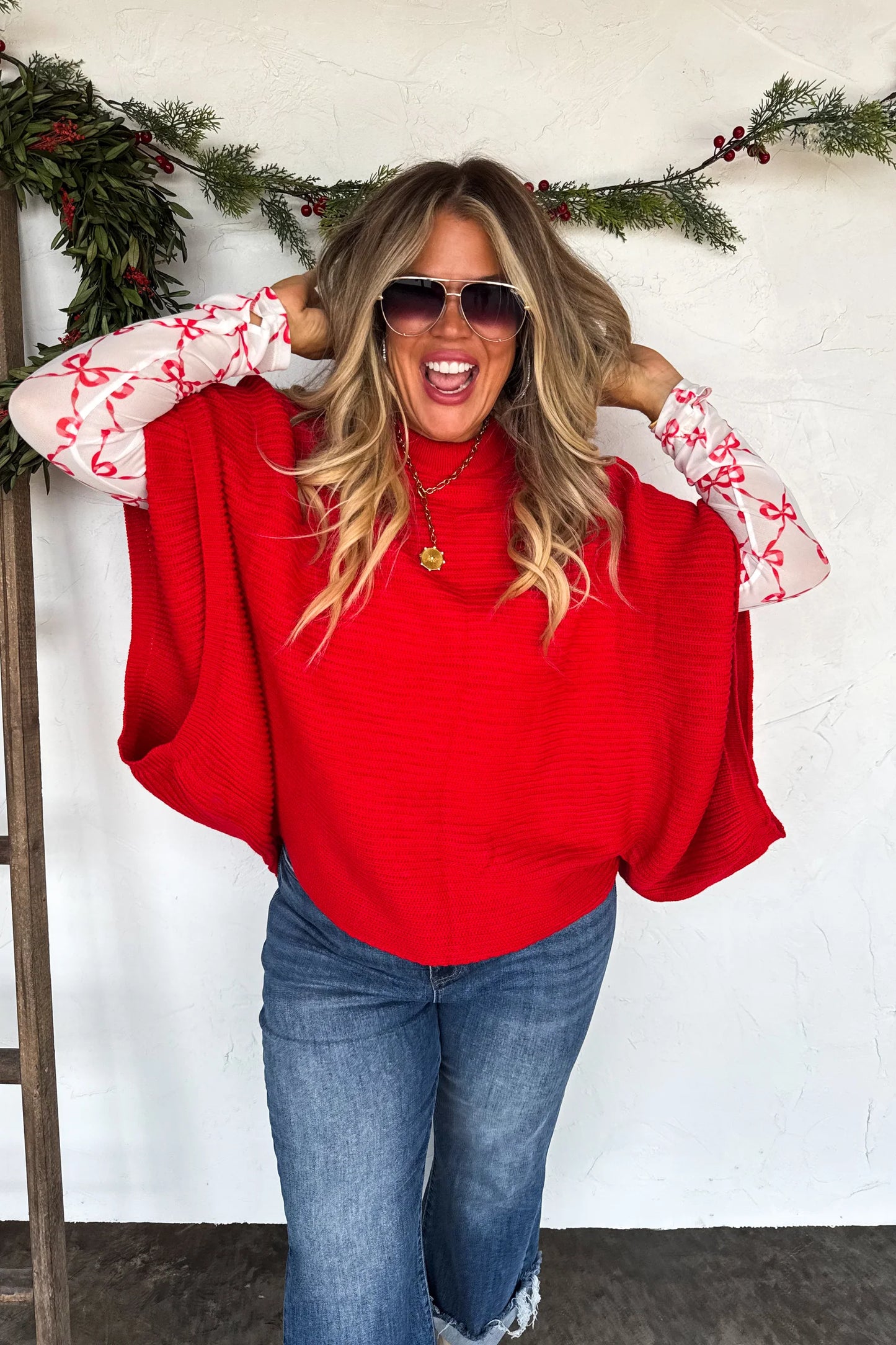 Pre Order: Christmas Dress It Up Mesh Tops