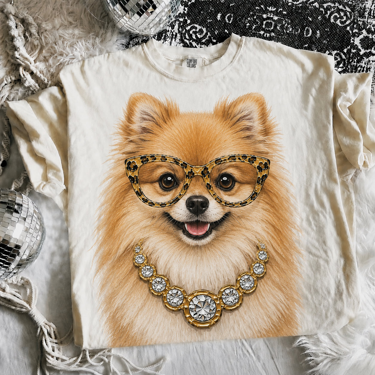 Ivory Boujee Pomeranian Graphic Tee or Sweatshirt