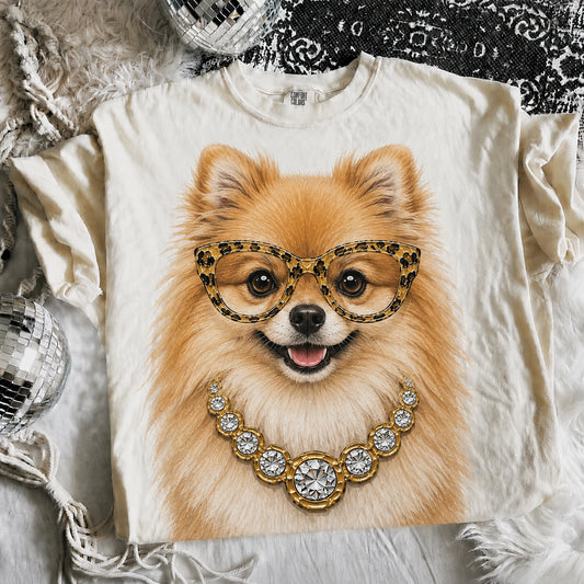 Ivory Boujee Pomeranian Graphic Tee or Sweatshirt