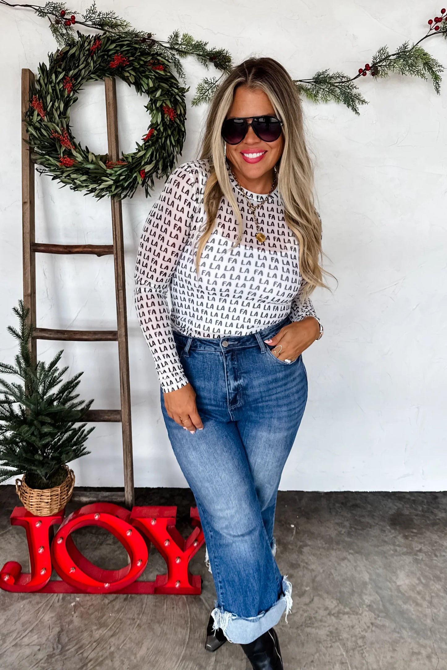 Pre Order: Christmas Dress It Up Mesh Tops